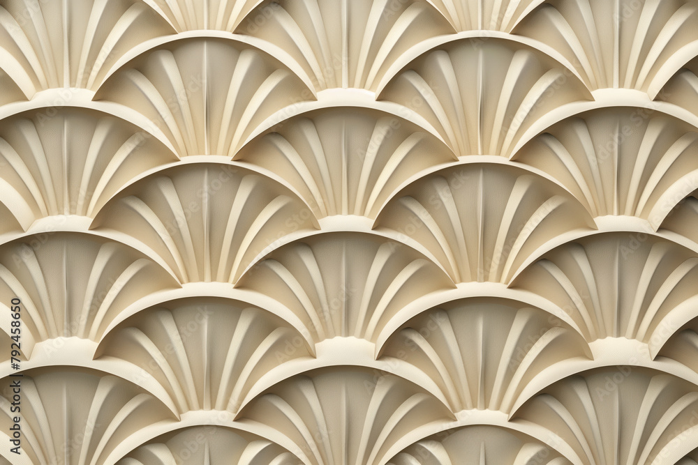 Poster sophisticated abstract 3d pattern. japanese and scandinavian style. art deco. background image. crea