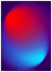 Gradient Print Wall Art Minimalist Digital, Art Prints Red and Blue, Modern Room Decor Trendy, Wall Art Instant, Prints Gradient Poster. Vector illustration