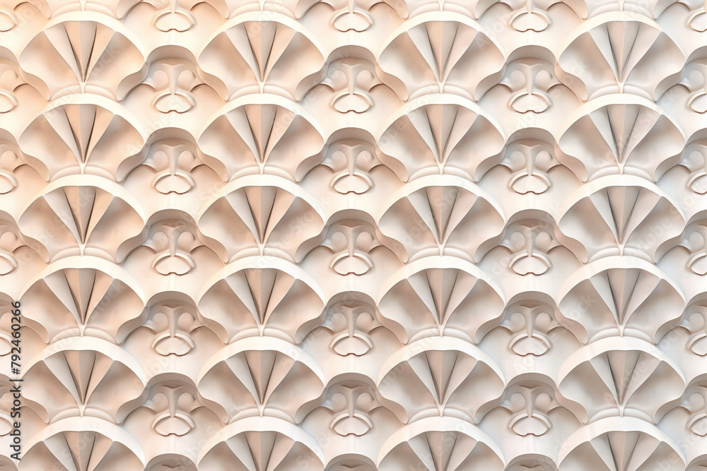 Poster sophisticated abstract 3d pattern. japanese and scandinavian style. art deco. background image. crea