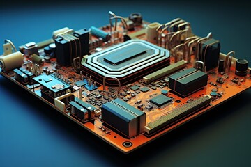 Tech Repair Service Brochures: Electric Circuit Board Layouts Showcase