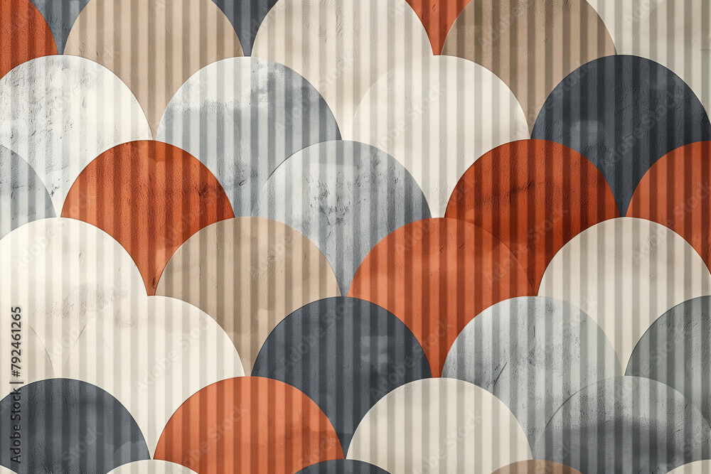 Poster sophisticated abstract 3d pattern. japanese and scandinavian style. background image. created with g