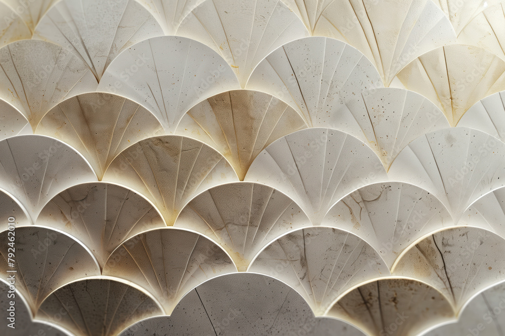 Poster sophisticated abstract 3d pattern. japanese and scandinavian style. art deco. background image. crea