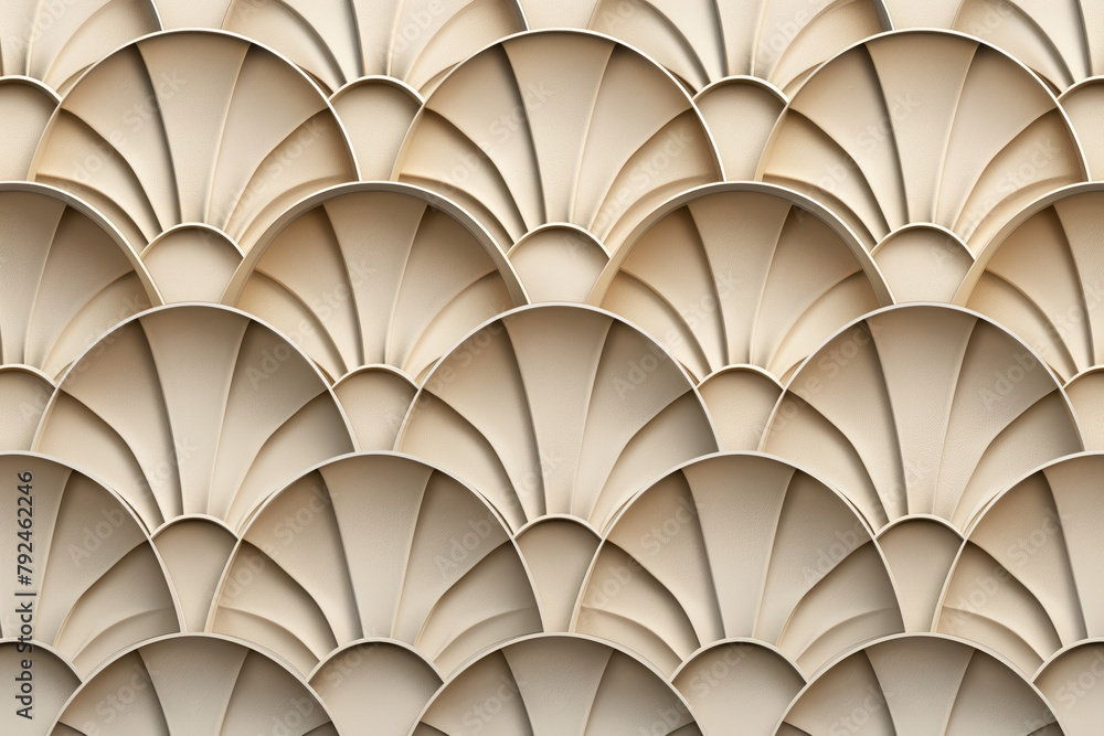 Poster sophisticated abstract 3d pattern. japanese and scandinavian style. art deco. background image. crea