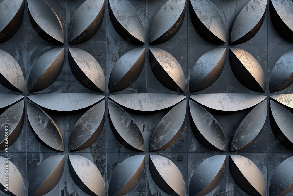 Poster sophisticated abstract 3d pattern. japanese and scandinavian style. background image. created with g