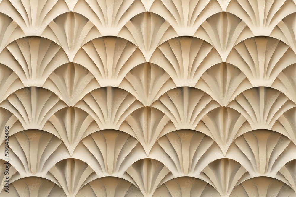 Poster sophisticated abstract 3d pattern. japanese and scandinavian style. art deco. background image. crea