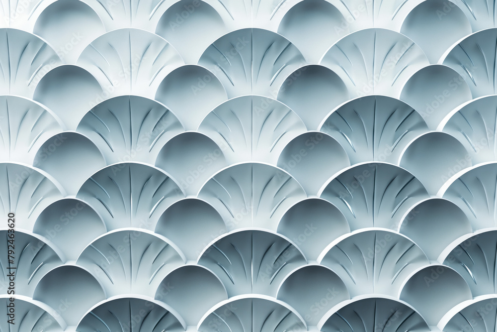Poster sophisticated abstract 3d pattern. japanese and scandinavian style. art deco. background image. crea