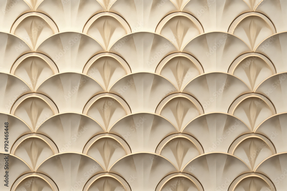Poster sophisticated abstract 3d pattern. japanese and scandinavian style. art deco. background image. crea