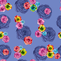 pattern with roses
