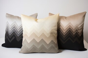 Monochrome Gradient Textiles Light to Dark Decorative Pillows Palette