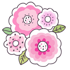 Obraz premium simple image of pink flower bouquet