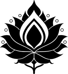 Lotus motif, lotus flower