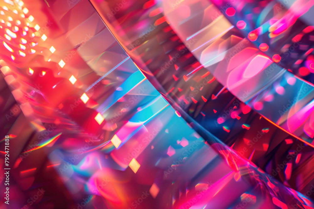 Poster abstract background with reflections and caustics. hi-tech. futuristic background image. created wit