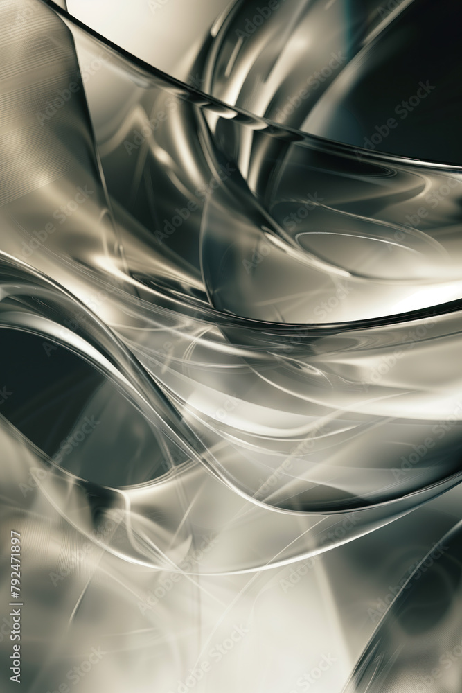 Poster abstract background with reflections and caustics. hi-tech. futuristic background image. created wit