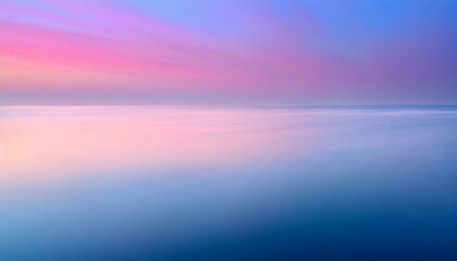 sunrise over the sea, "Horizon Enchant&eacute;: D&eacute;grad&eacute; Subtil de Bleu et Rose"