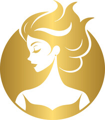 Golden beauty logo design