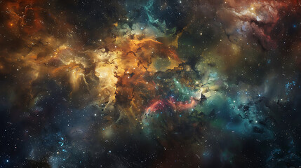 Fototapeta na wymiar Nebulae and galaxies in space universe science astronomy. Supernova background wallpaper
