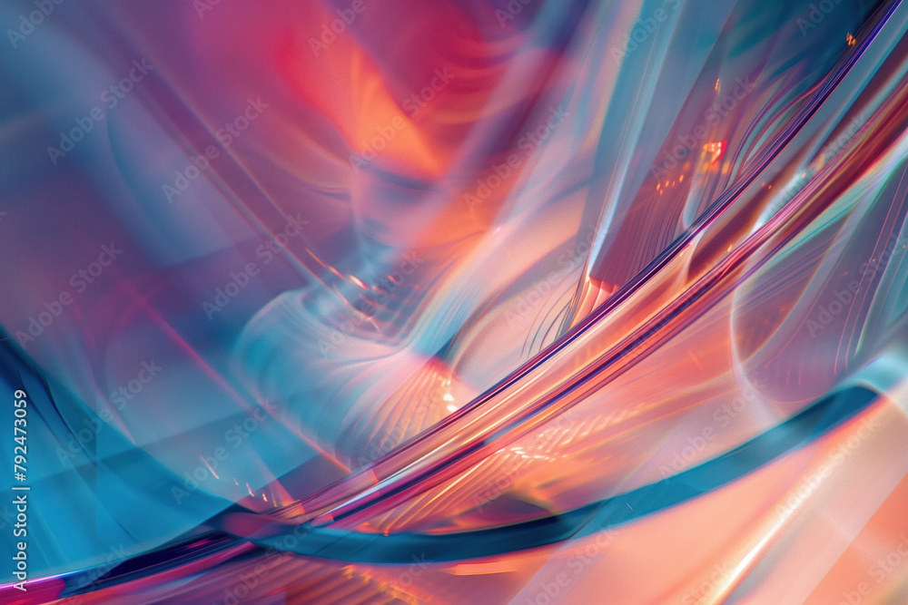 Poster abstract background with reflections and caustics. hi-tech. futuristic background image. created wit