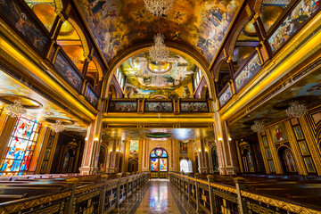 Interior of Coptic Orthodox Church in Sharm El Sheikh, Egypt