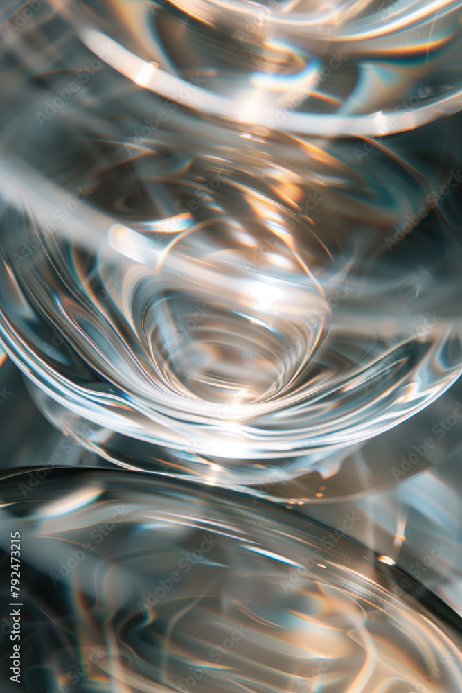 Poster abstract background with reflections and caustics. hi-tech. futuristic background image. created wit