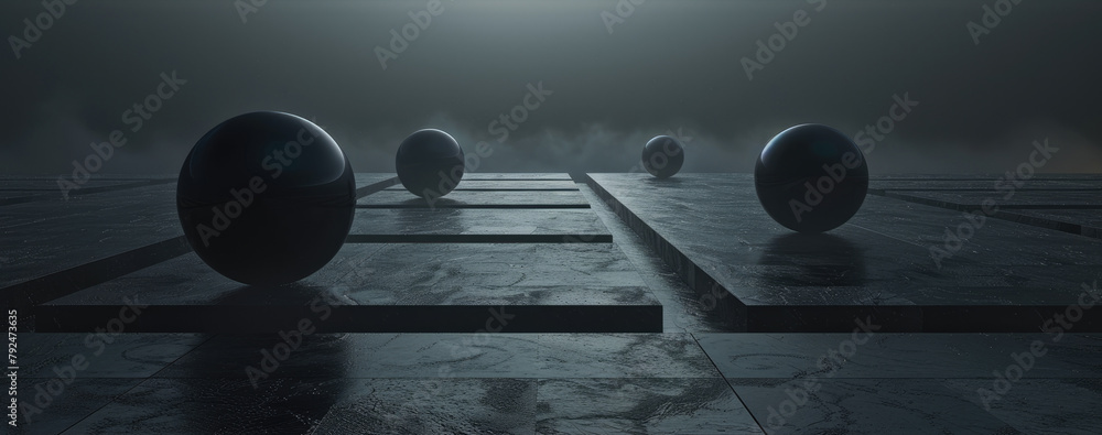 Poster the darkness envelops a charcoal tile, touched by only the faintest hint of light, creating a scene 