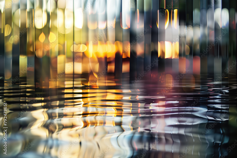 Poster abstract background with reflections and caustics. hi-tech. futuristic background image. created wit