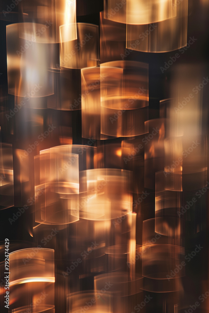 Poster abstract background with reflections and caustics. hi-tech. futuristic background image. created wit