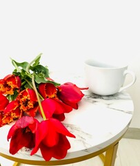 rose and tea