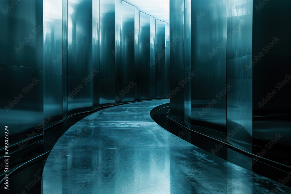 Poster abstract background with reflections and caustics. hi-tech. futuristic background image. created wit