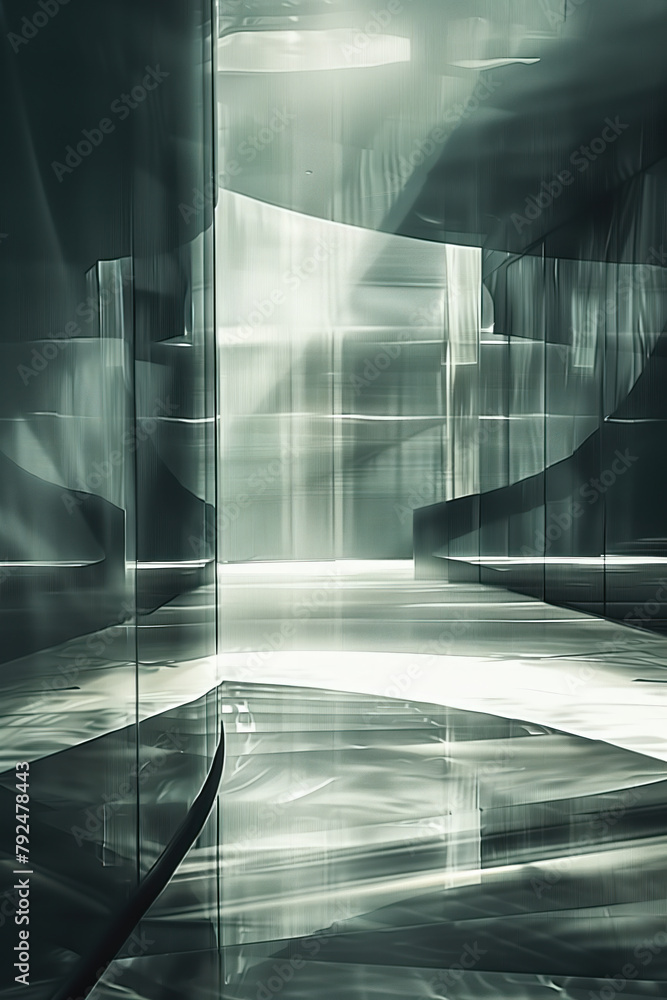 Poster abstract background with reflections and caustics. hi-tech. futuristic background image. created wit