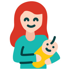 Mother and baby Icon