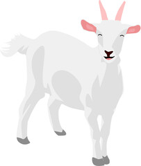 Goat cute ilustration