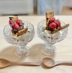 いちごの手作りパフェ