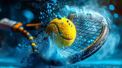 Tennis Racket and Tennis Ball