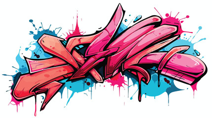 mace graffiti hand draw vector Hand drawn style vector