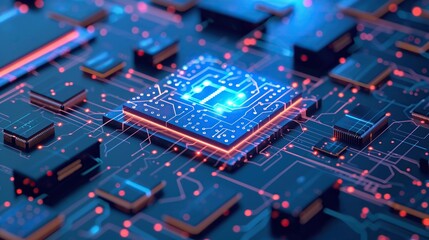 Fototapeta premium electronic circuit board