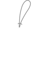 Blank plain white price tag. flat design illustration.