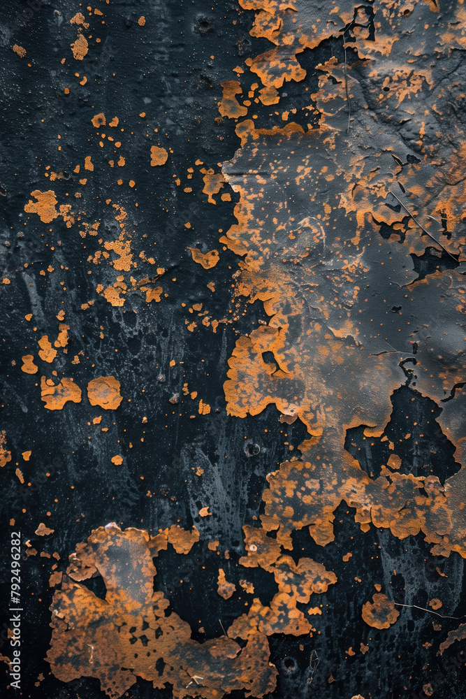 Poster rusty metal background. created with generative ai technology.