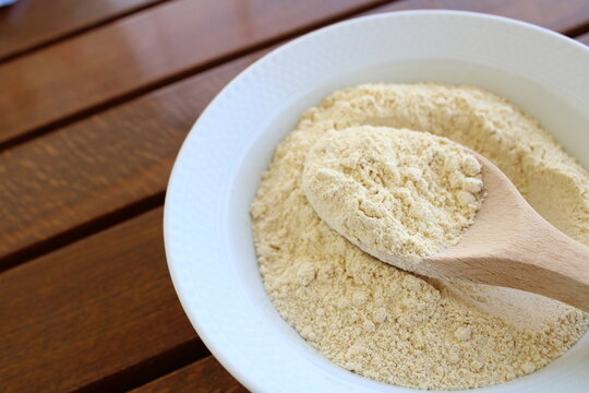 bowl of chickpea flour