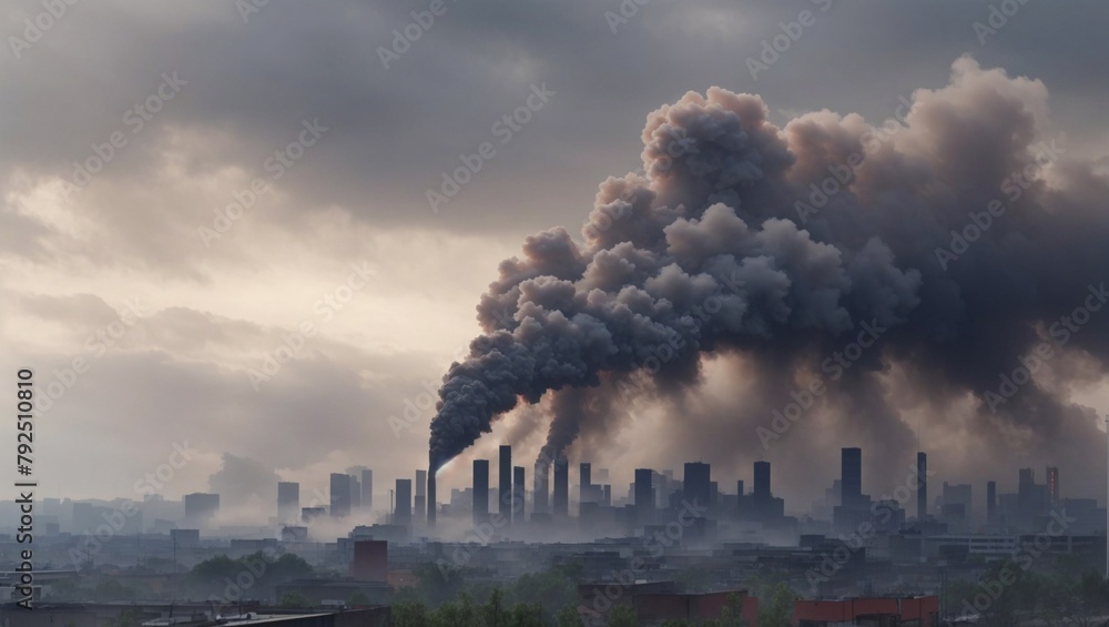 Wall mural Air pollution