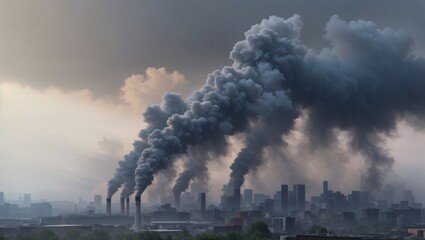 Obraz premium Air pollution