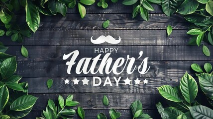 animation Fathers day video footage , animation text ink drop, banner animation fathers day