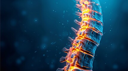 X-ray picture of spinal joints