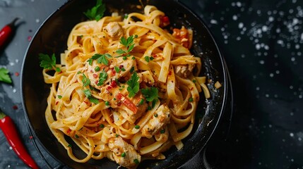 Write about a rebellious chef who challenges the culinary establishment by creating an Alternative Creamy Cajun Chicken Pasta recipe