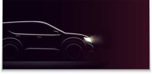 Car background in vector