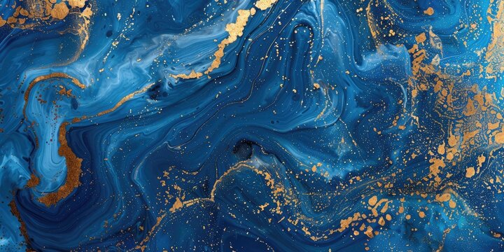 Blue lapis lazuli and gold abstract luxury background texture