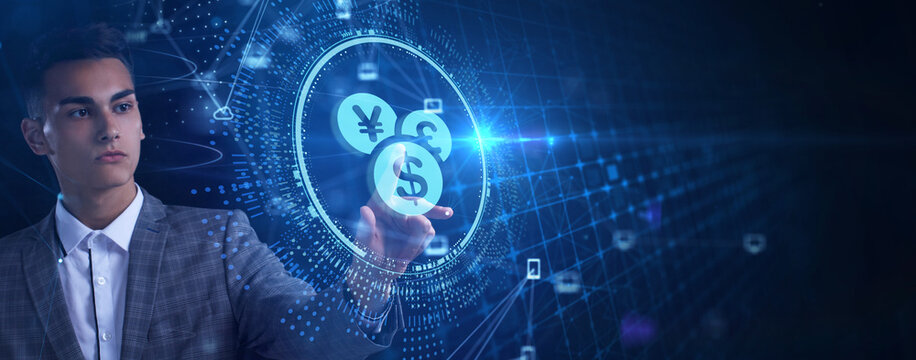 Business, Technology, Internet and network concept. ICO Initial Coin Offering.