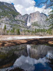 Spring landscape in Yosemite National Park, California.