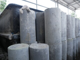 Concrete cylinder and Concrete cube for compression strength Test, checking of concrete quality...