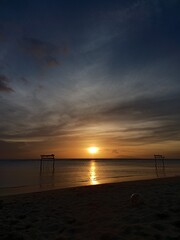 sunset on the beach