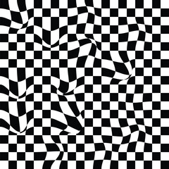 CHESSBOARD AND CHECKERBOARD BLACK AND WHITE SQUARES